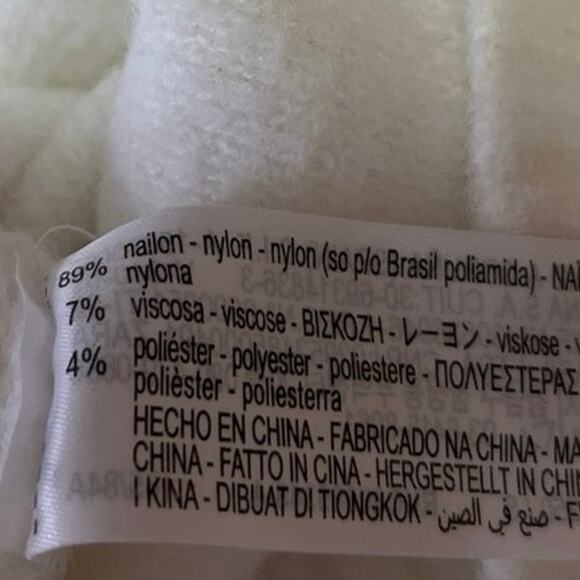 Zara White Mock Neck Knit Cropped Long Sleeve Pullover Sweater Top Size S - Picture 4 of 4